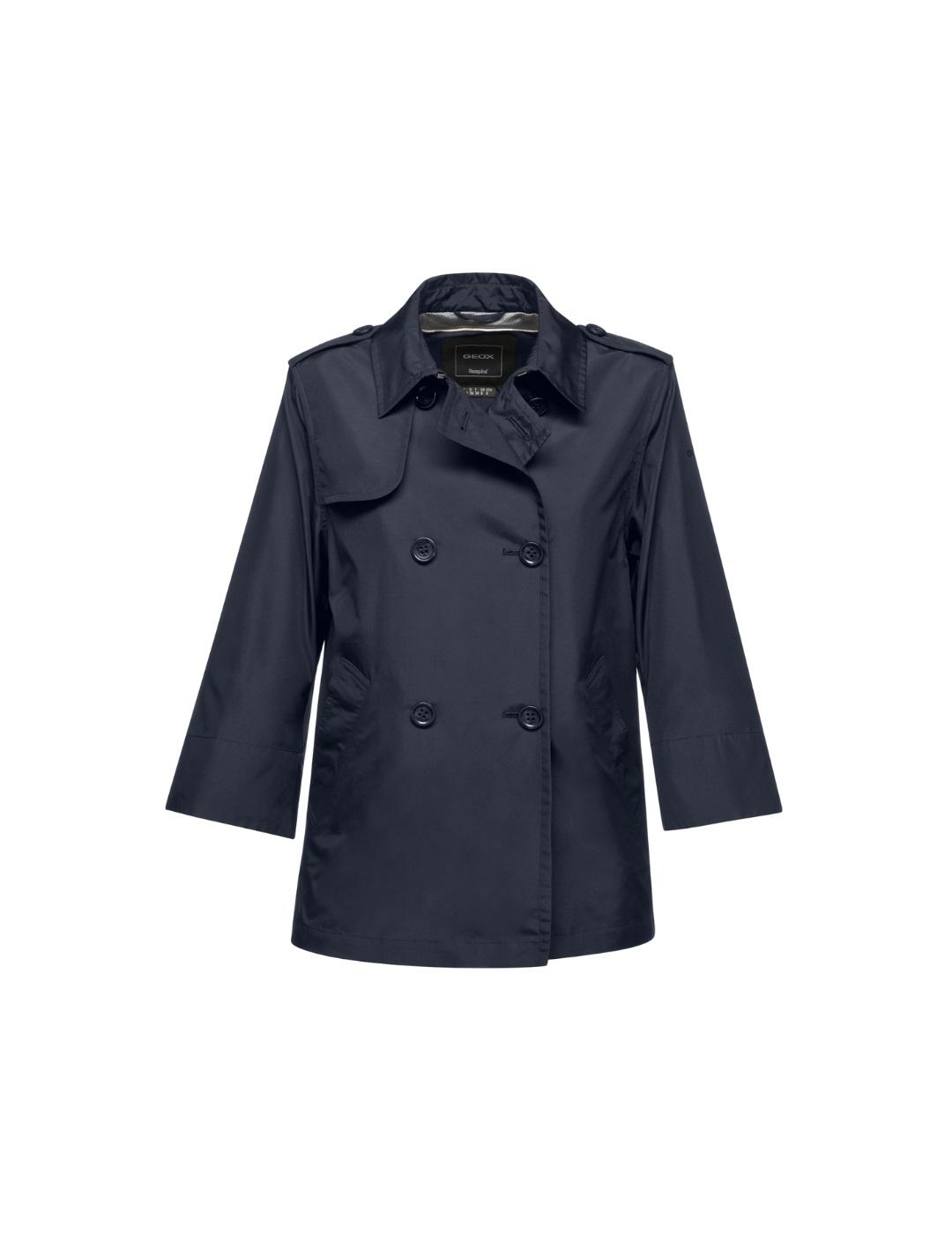 Geox Gabardina Corta Soleil Azul marino mujer