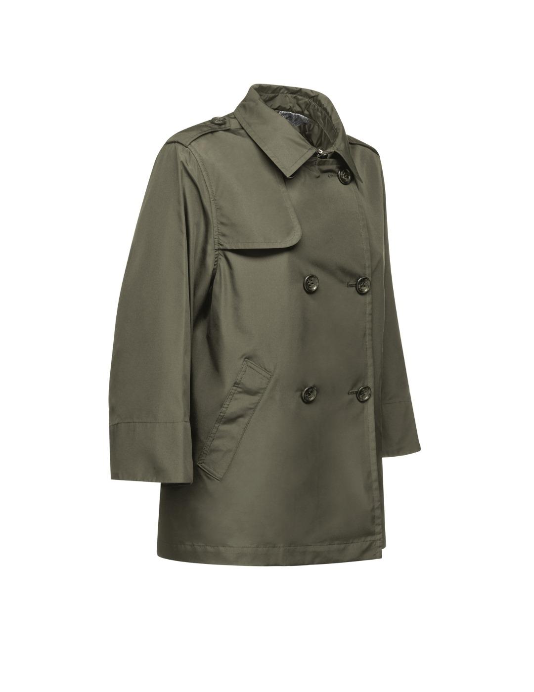 Geox Gabardina Corta Soleil Verde mujer