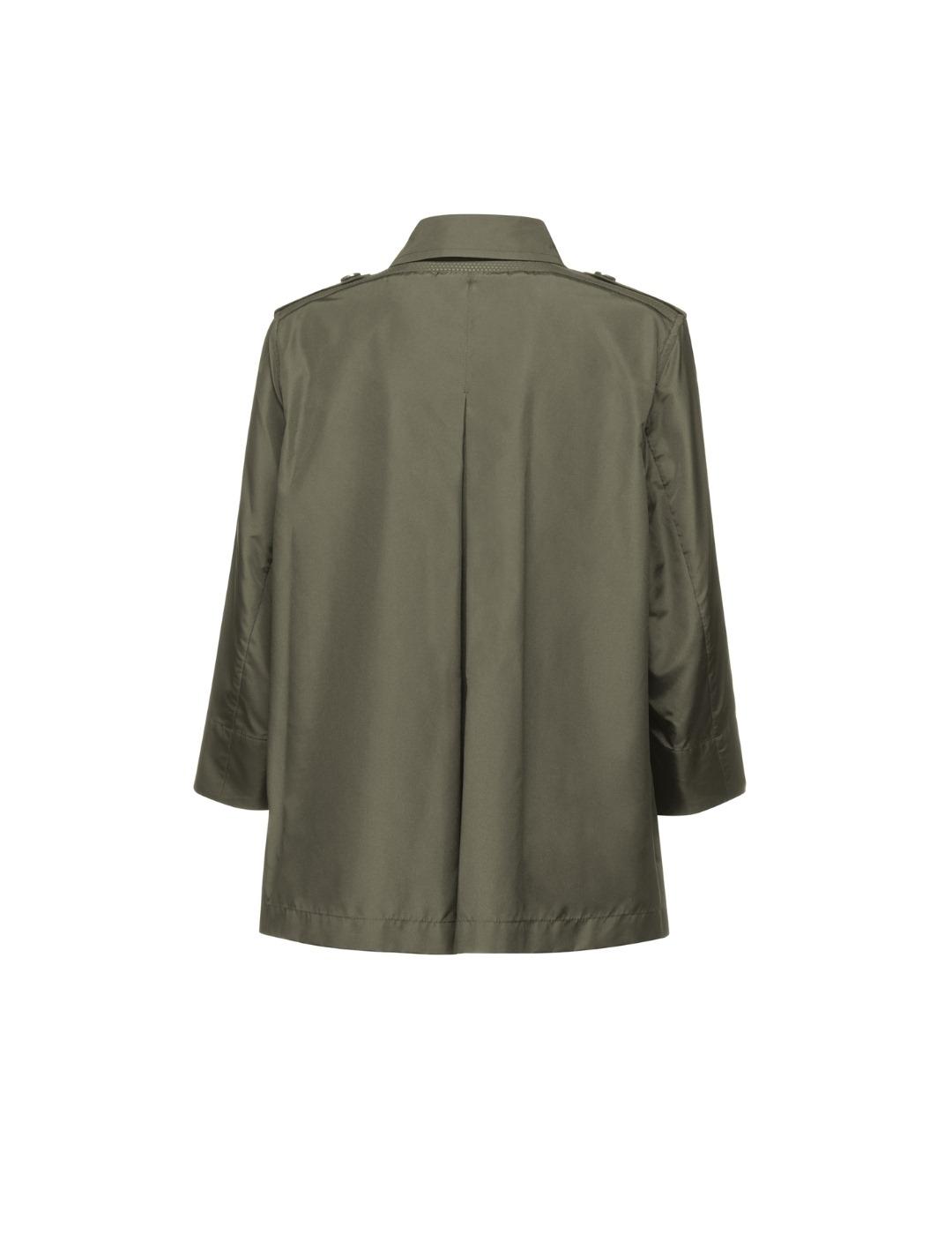Geox Gabardina Corta Soleil Verde mujer