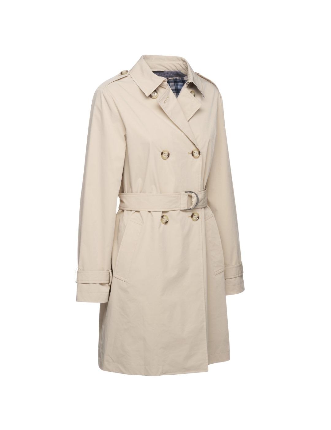 Geox Gabardina Trench Claudin Beige mujer