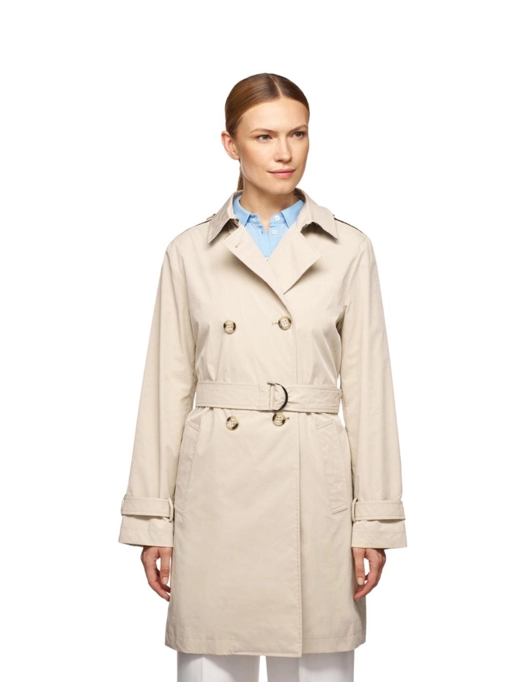 Geox Gabardina Trench Claudin Beige mujer