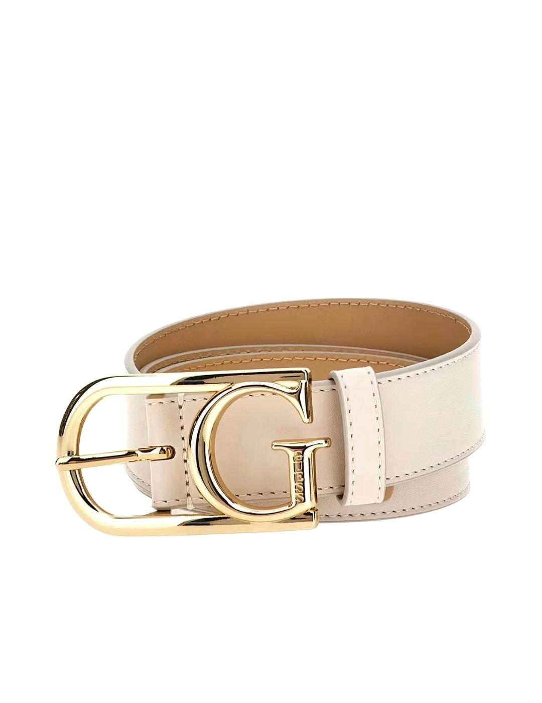 Guess Cinturón Color blanco crema G