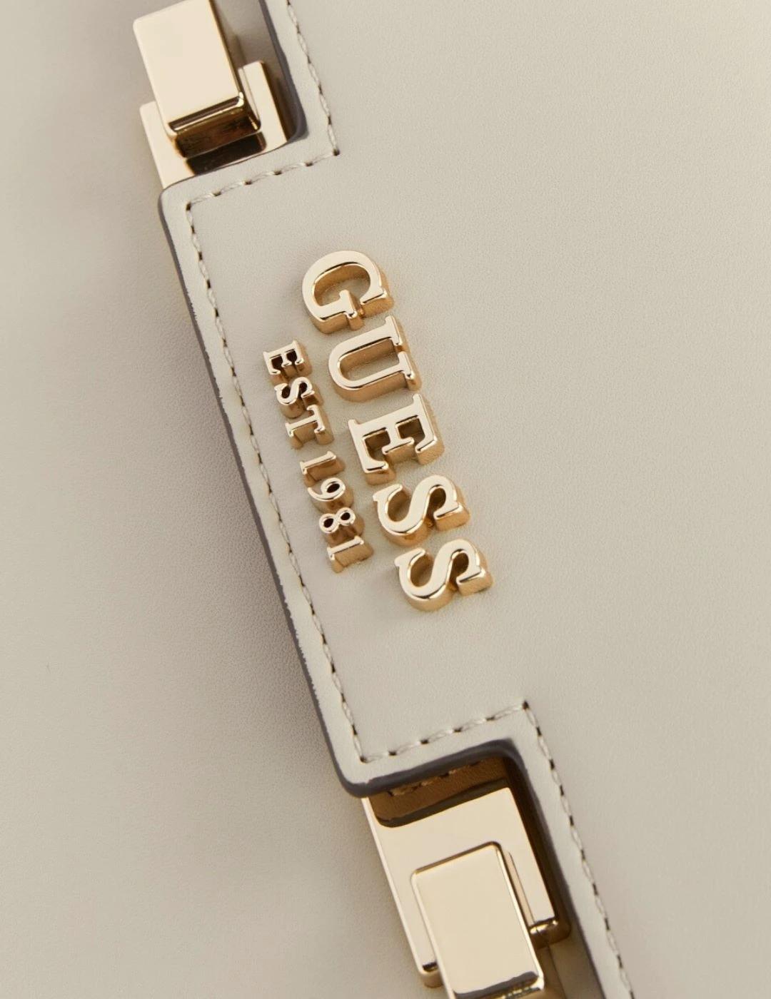 Guess Bolso Eco Aldith Top Handle Flap Taupe