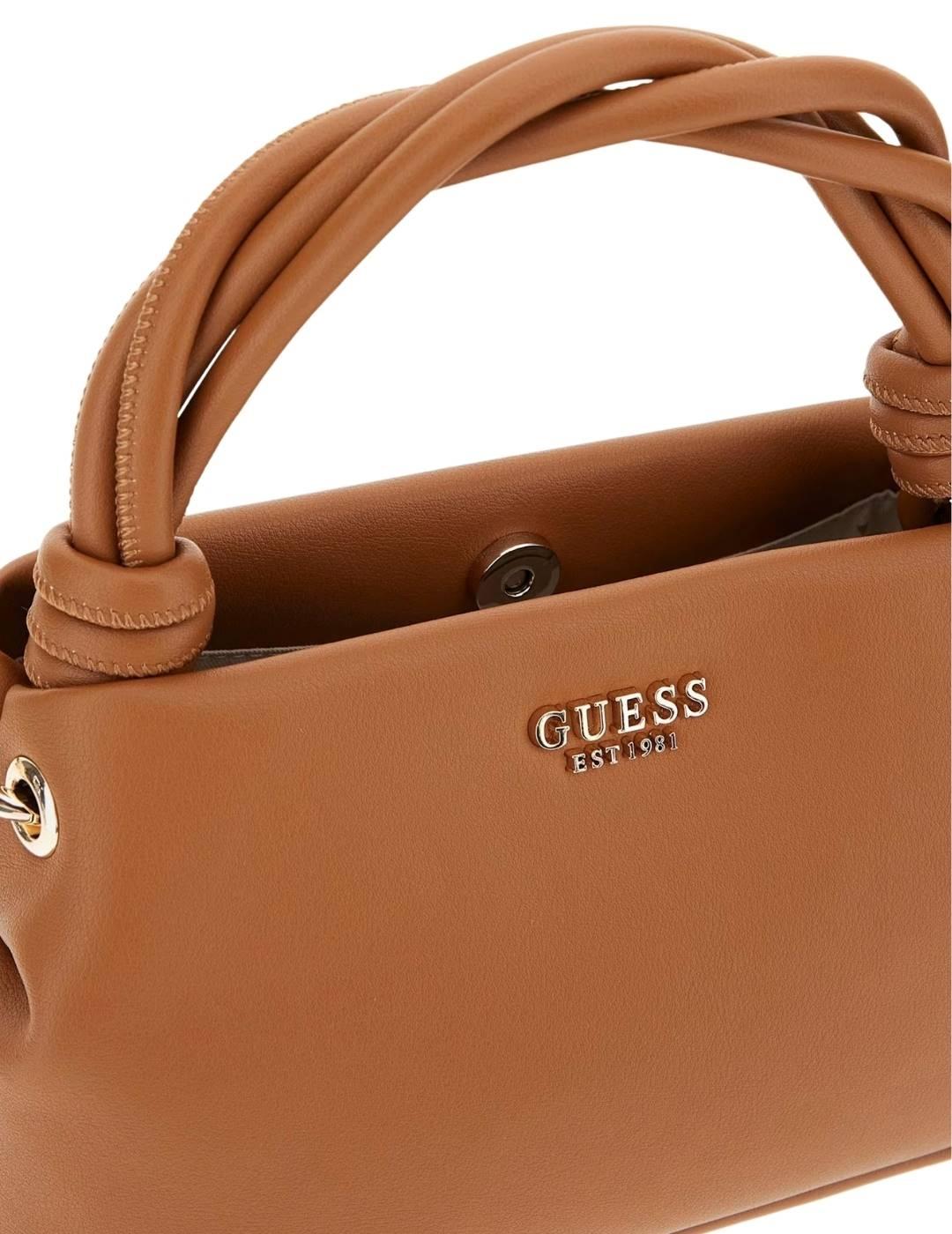 Guess Bolso Sansa Top Handle Crossbody  Cognac