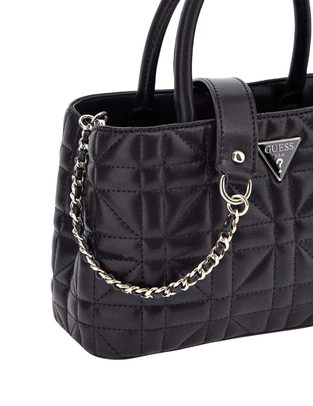 Guess Bolso Edita Elite Satchel Black
