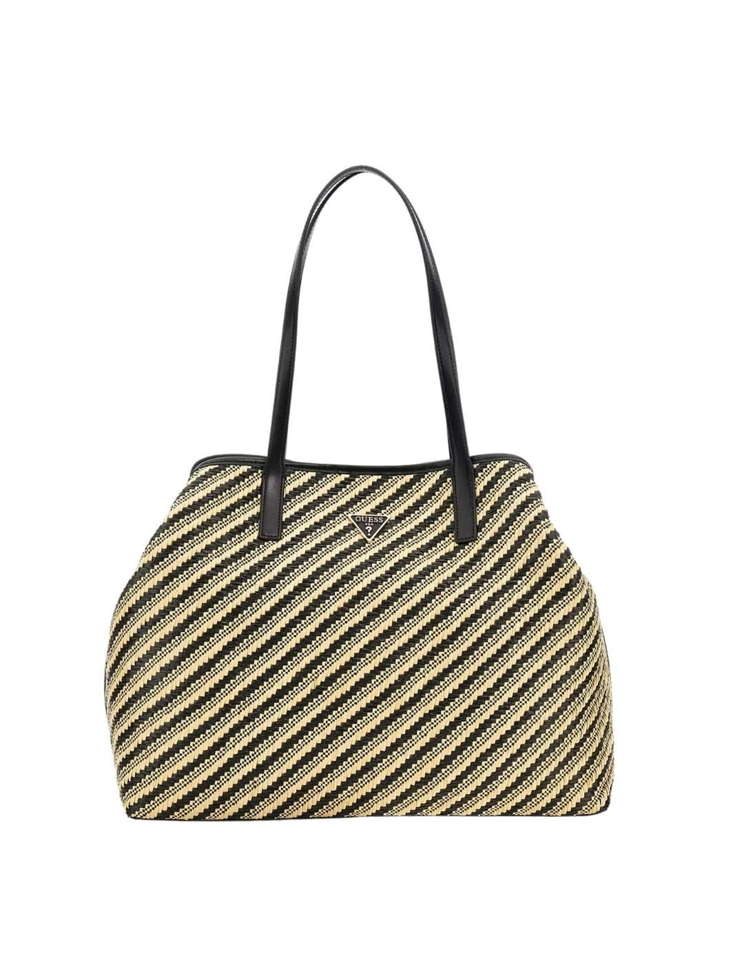 Guess Bolso Vikky Ii Large 2 In 1 Tote  Natural/Bl