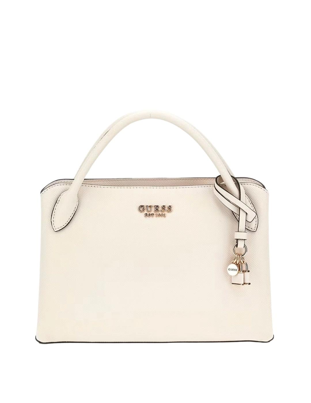 Guess Bolso Fedana Elite Satchel Off White