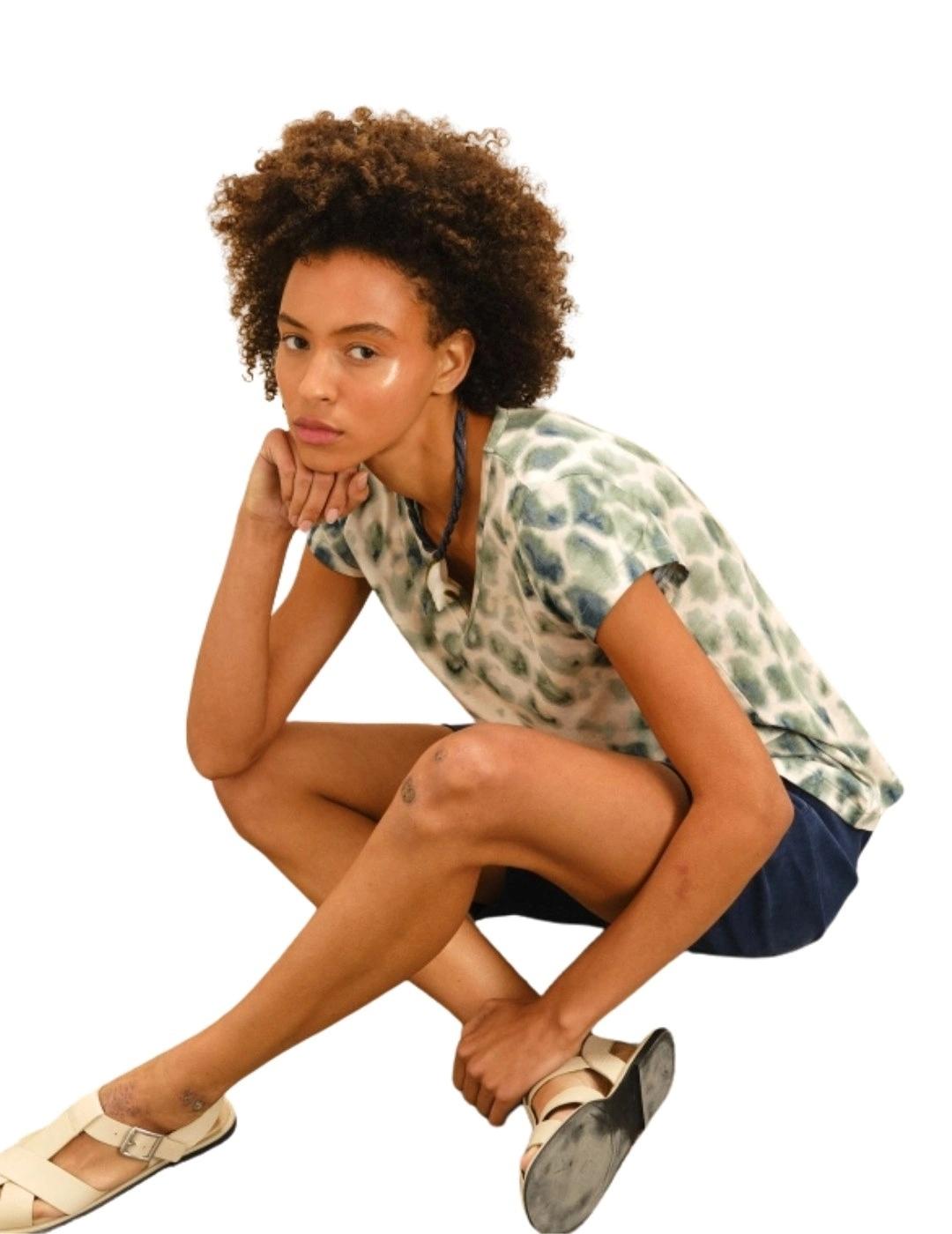 Guitare Camiseta manga corta estampado agua