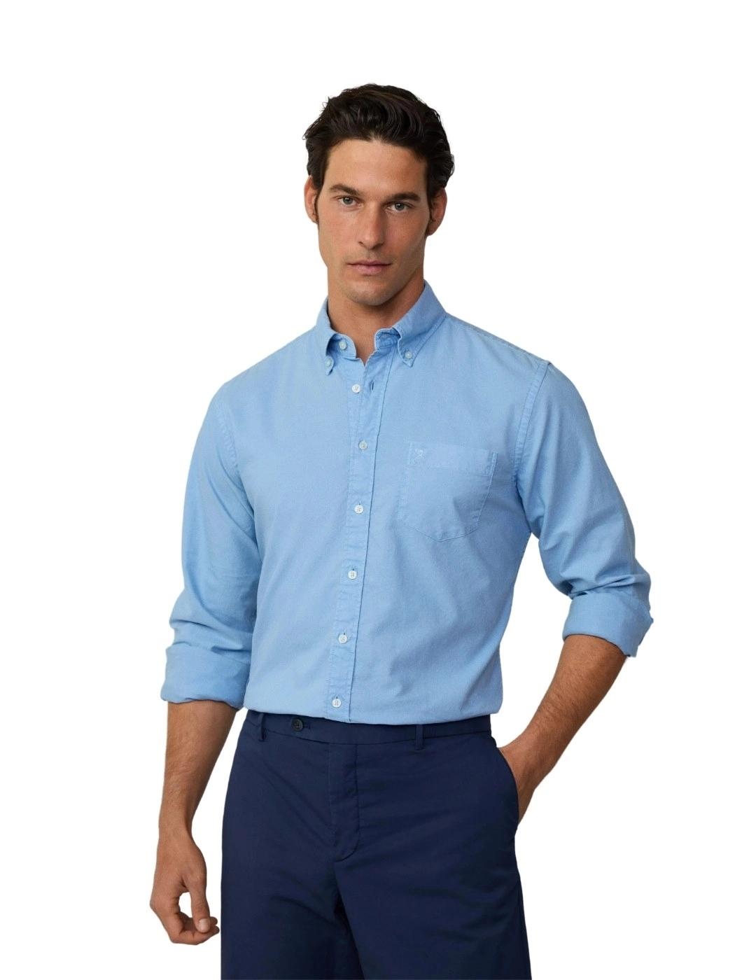 Hackett Camisa Azul medio