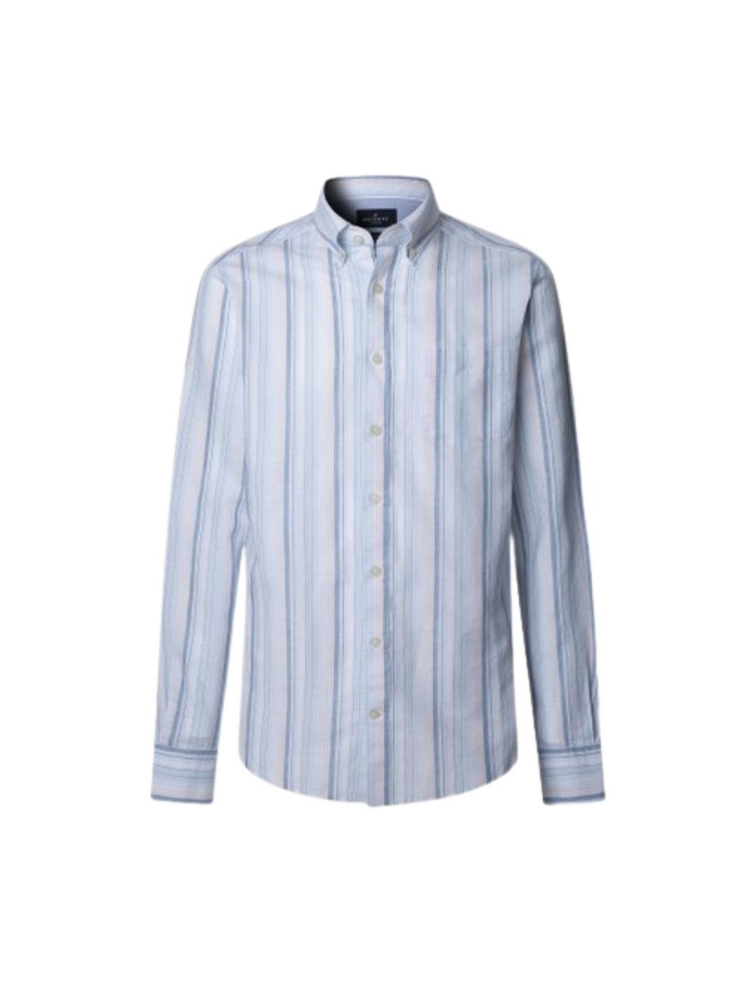 Hackett Camisa de rayas Azul cielo