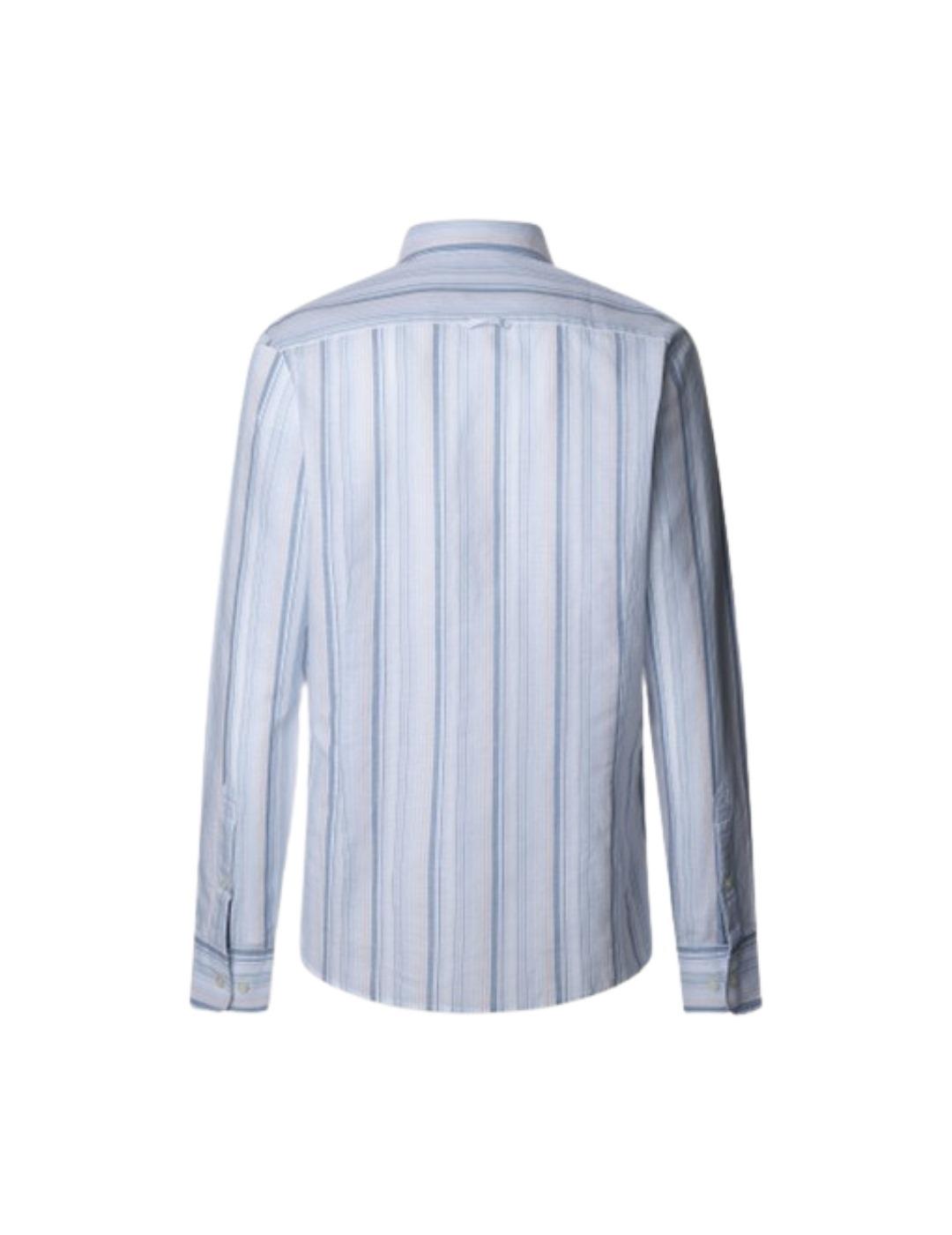 Hackett Camisa de rayas Azul cielo