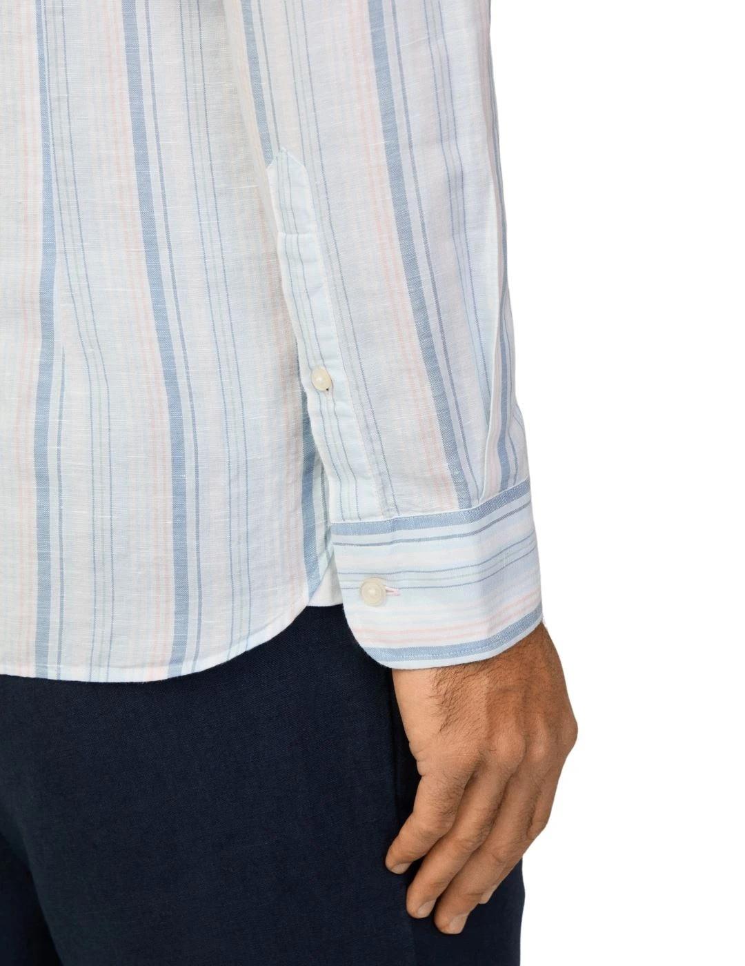 Hackett Camisa de rayas Azul cielo