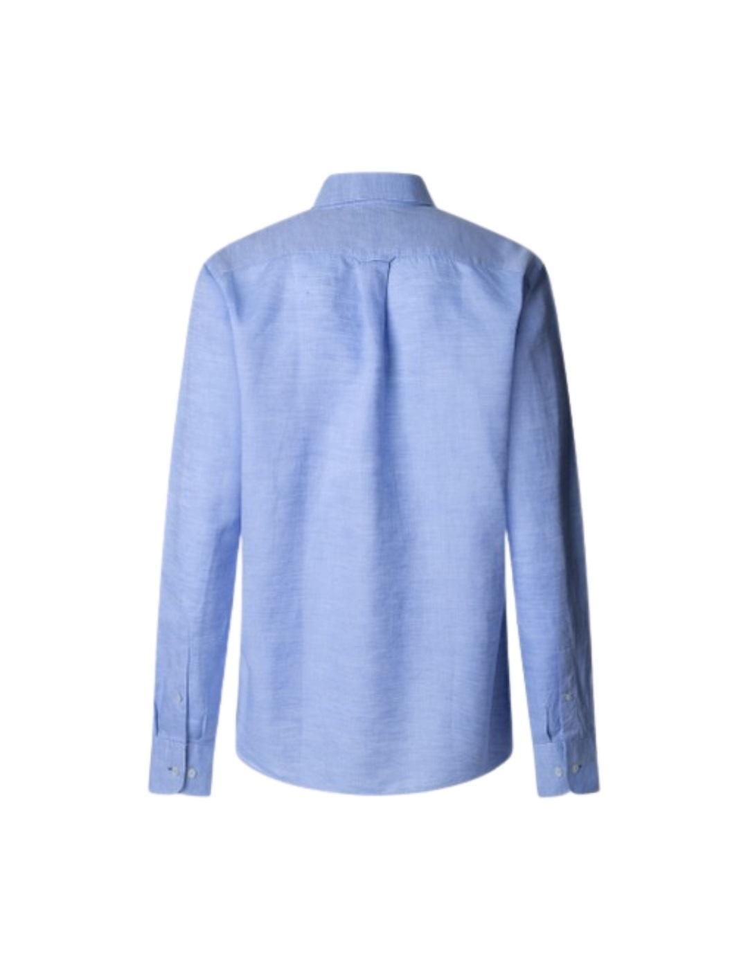 Hackett Camisa de lino Azul Spa