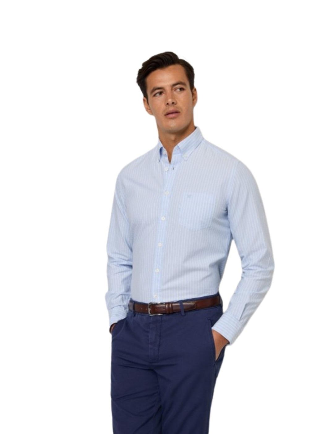 Hackett Camisa Azul cielo claro