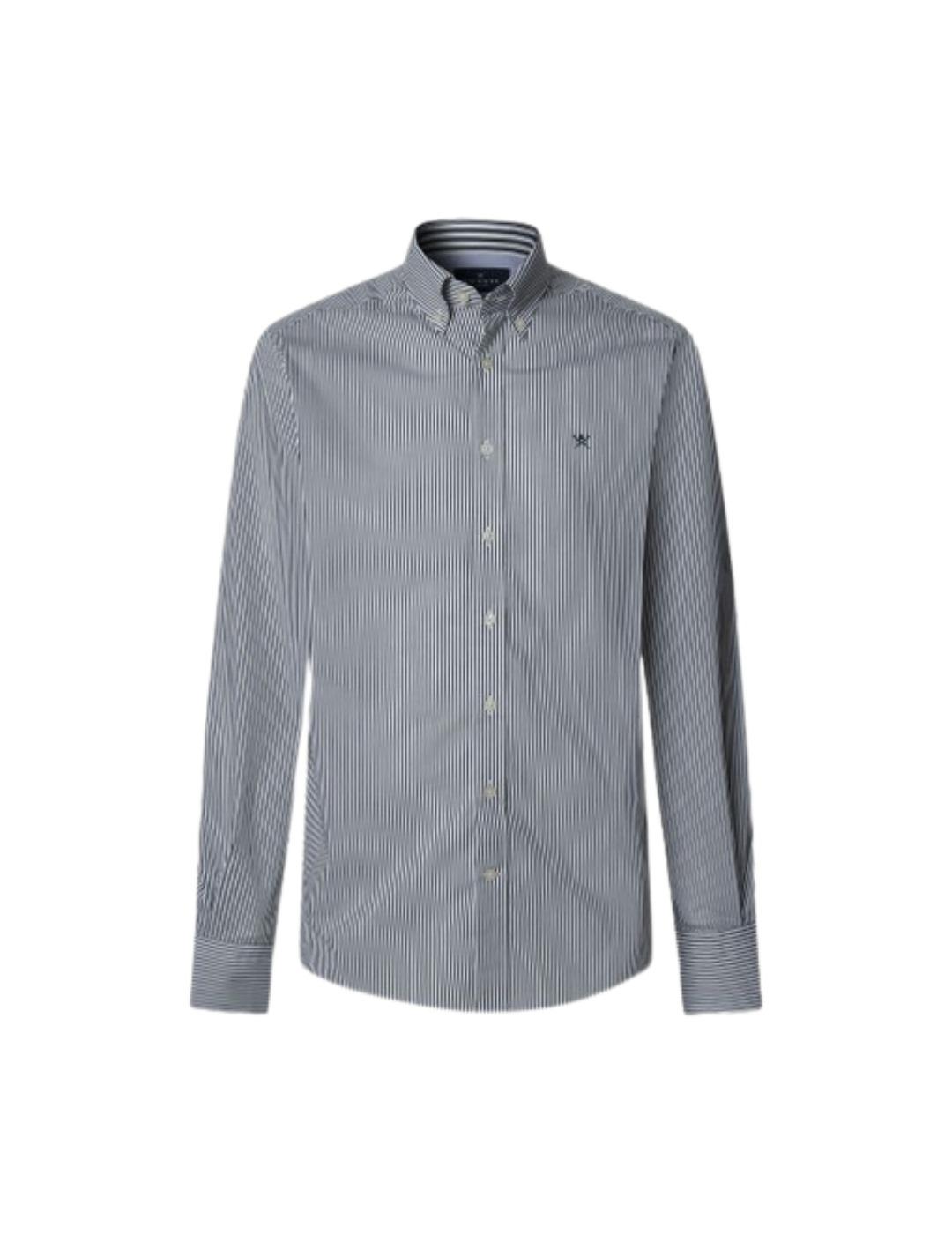 Hackett Camisa de rayas Verde oscuro