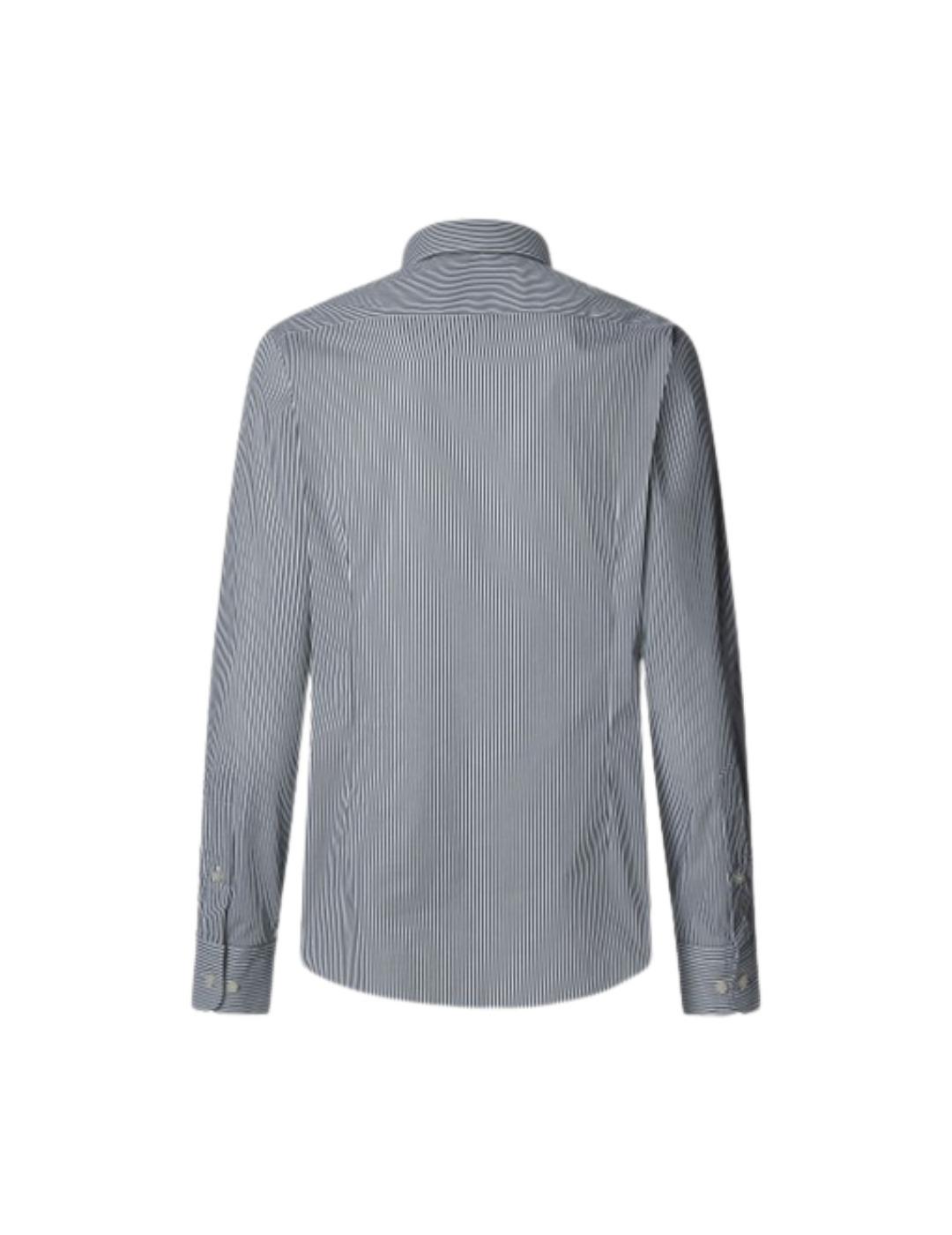 Hackett Camisa de rayas Verde oscuro