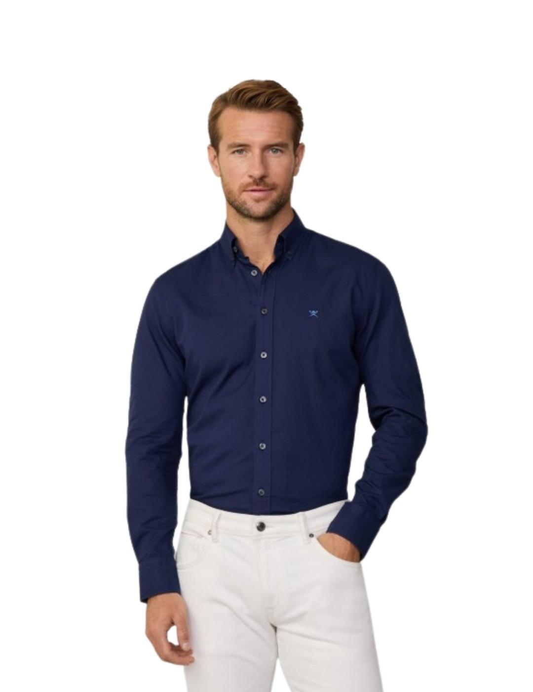 Hackett Camisa Azul tinta