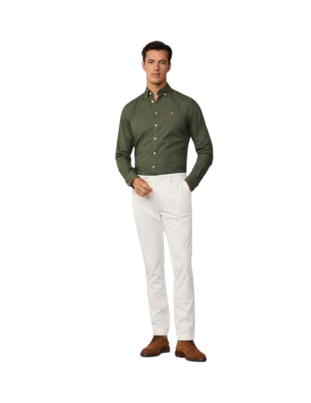 Hackett Camisa Verde Caqui