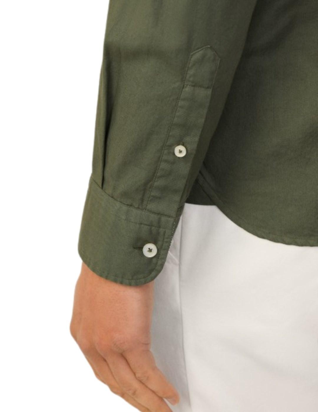 Hackett Camisa Verde Caqui
