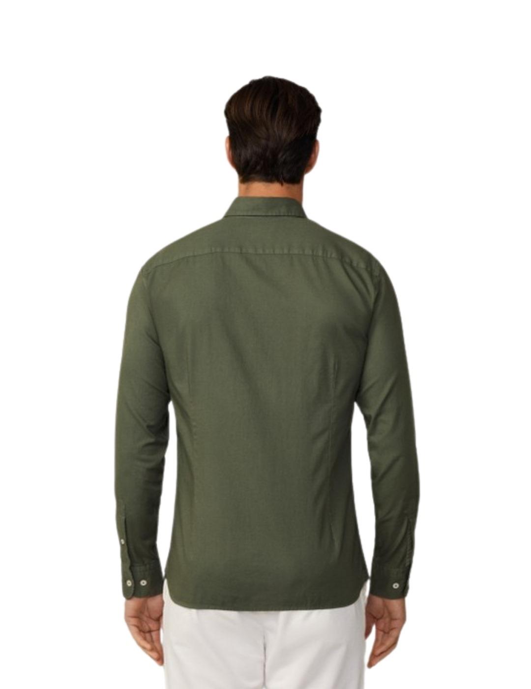 Hackett Camisa Verde Caqui