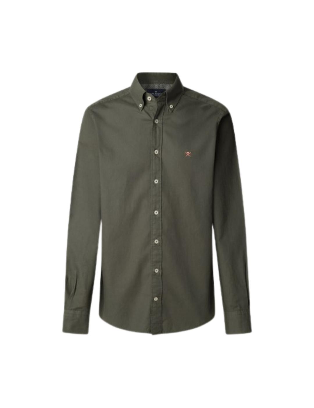 Hackett Camisa Verde Caqui