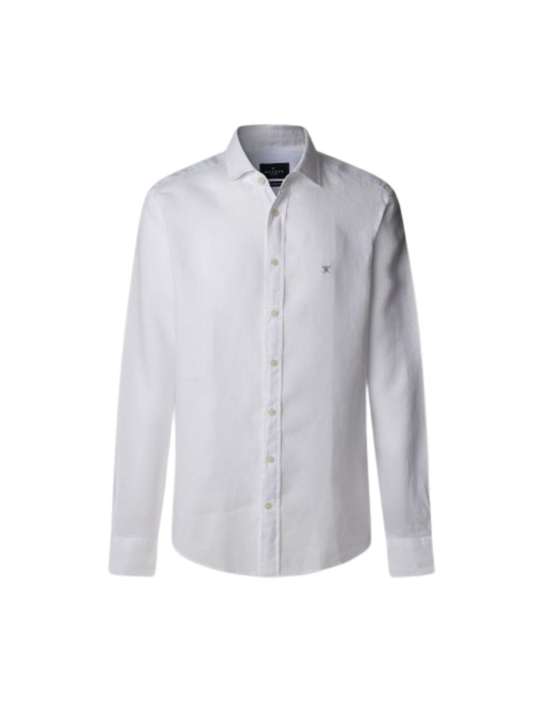 Hackett Camisa de lino Blanca