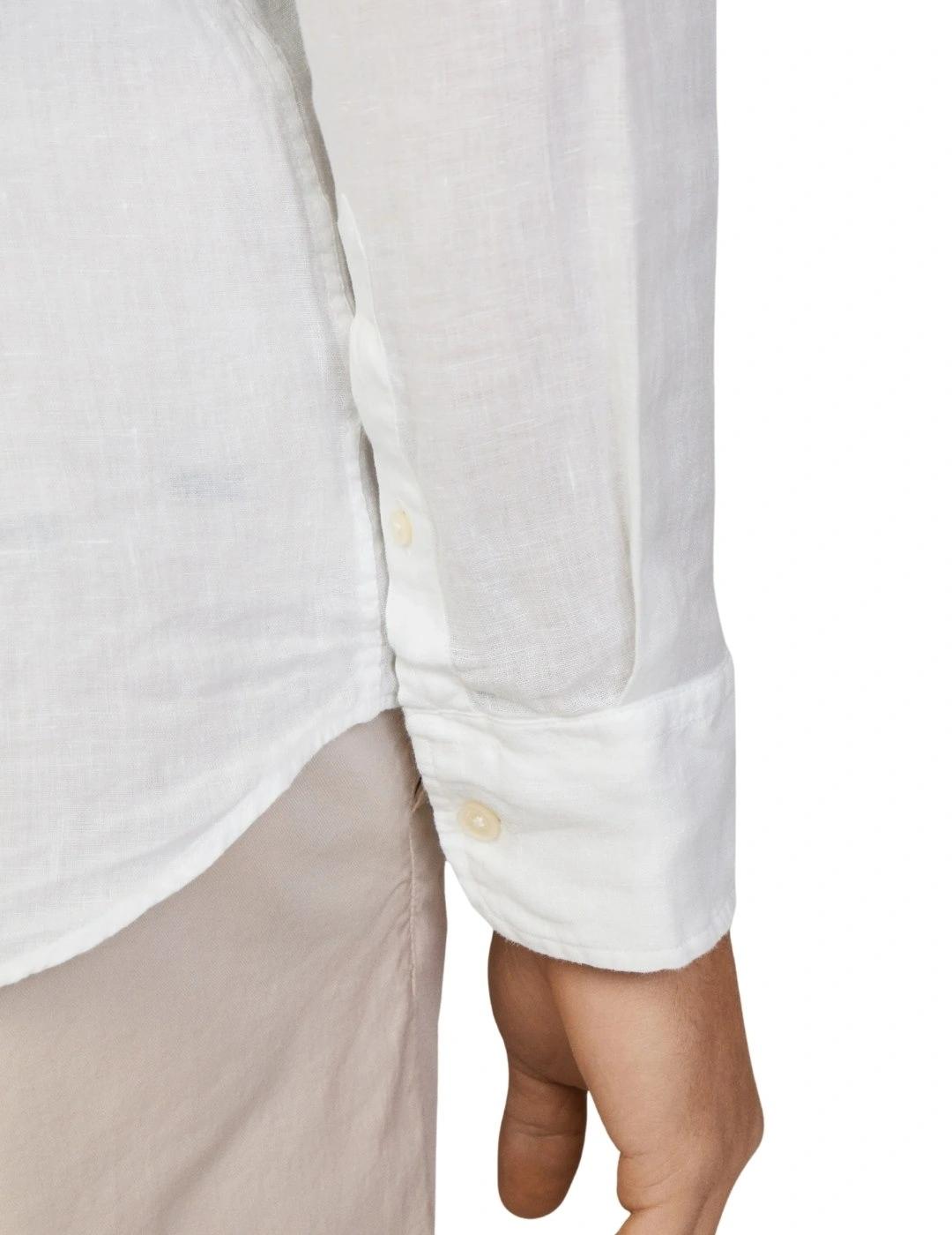 Hackett Camisa de lino Blanca