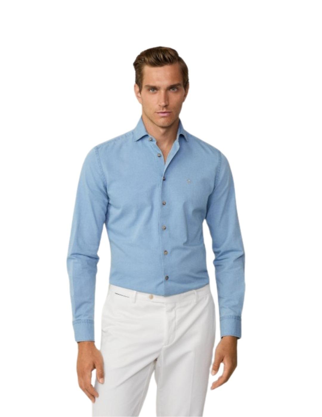 Hackett Camisa Azul denim