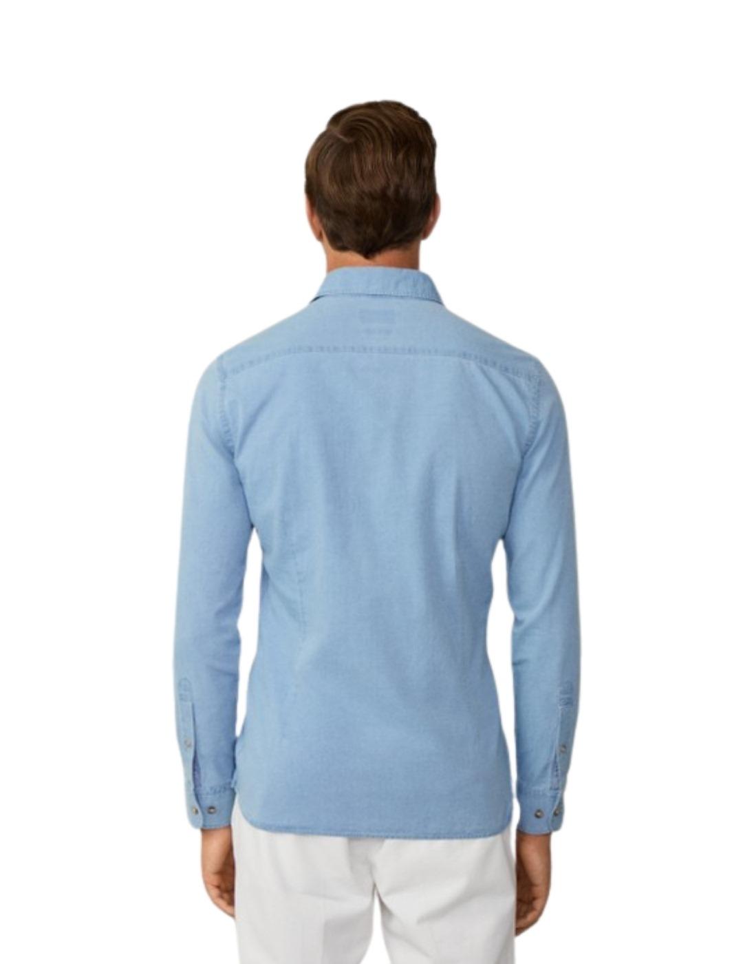 Hackett Camisa Azul denim