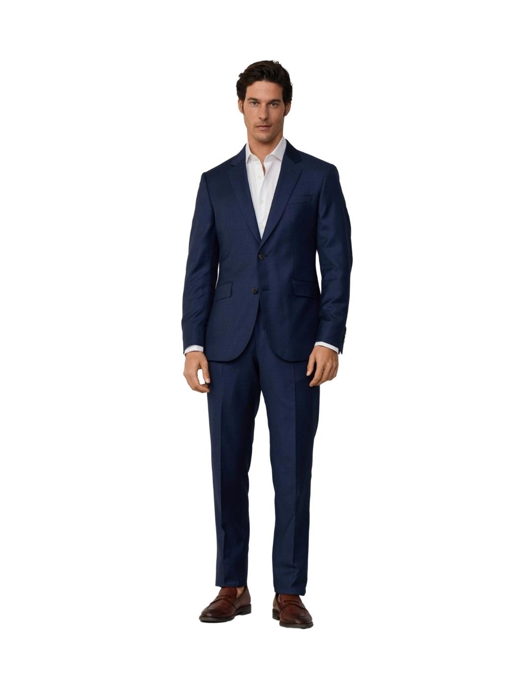 Hackett Traje de Lana cuadros glen Marino