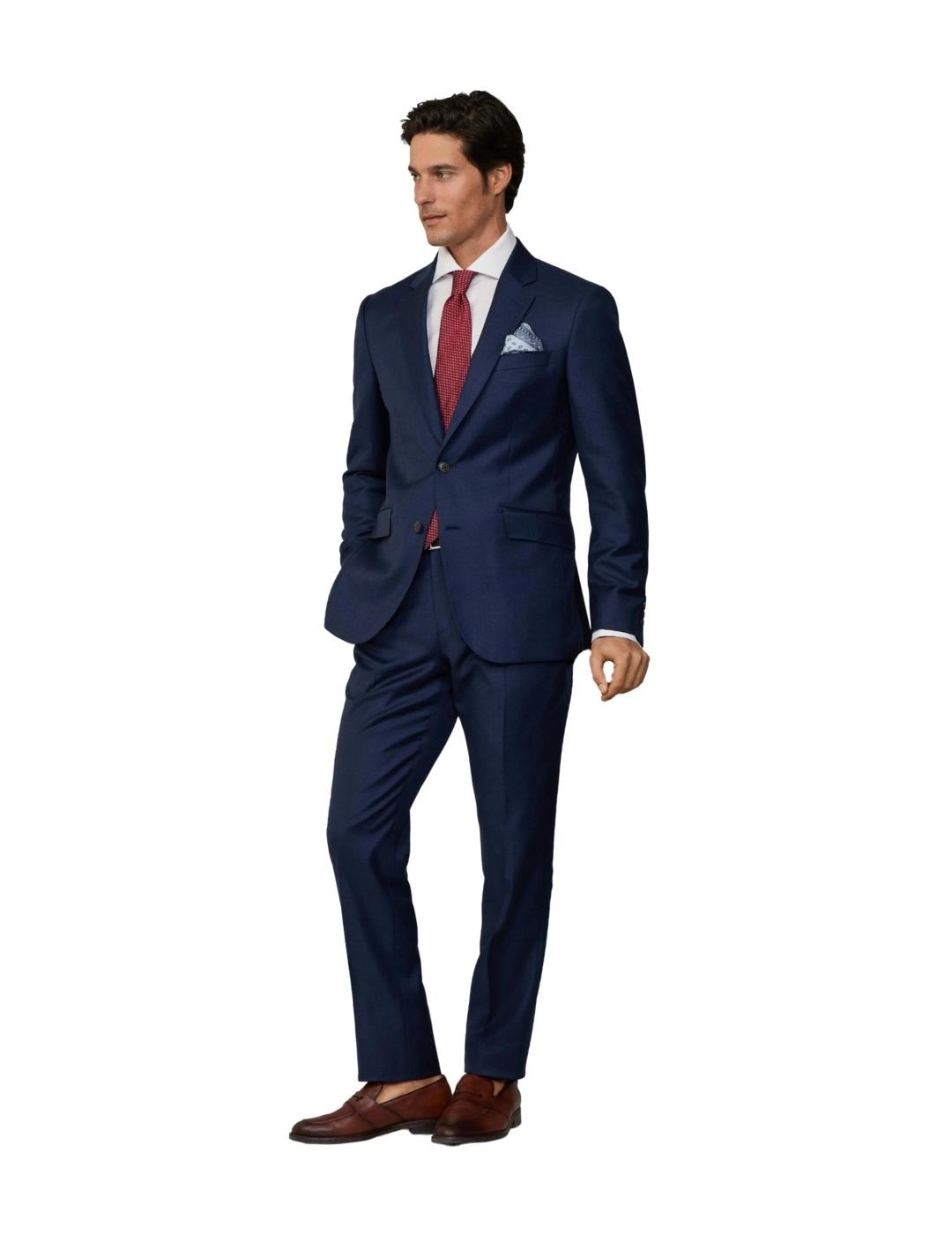 Hackett Traje de Lana cuadros glen Marino