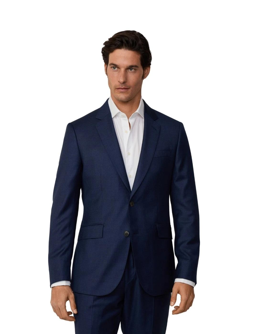 Hackett Traje de Lana cuadros glen Marino