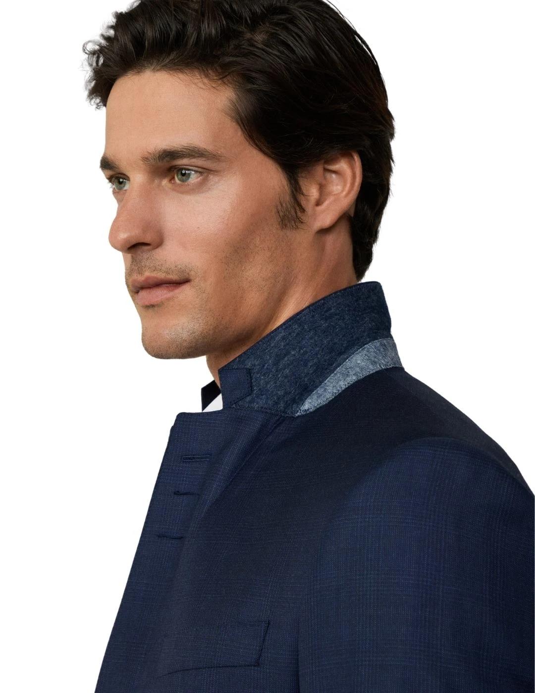 Hackett Traje de Lana cuadros glen Marino