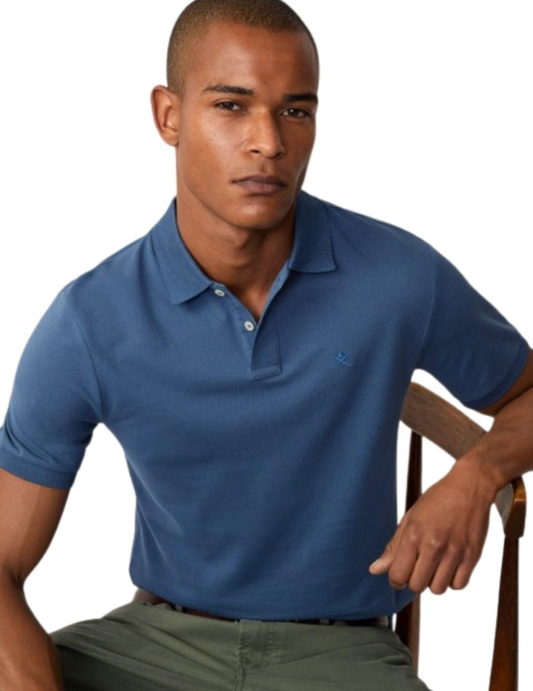 Hackett Polo Azul denim