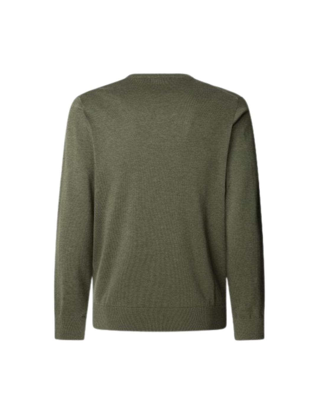 Hackett Jersey cuello redondo Verde militar