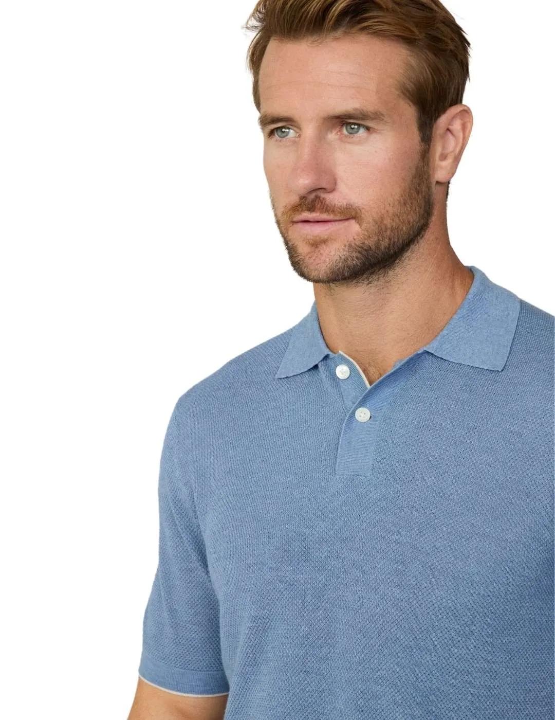 Hackett Polo de punto Azul