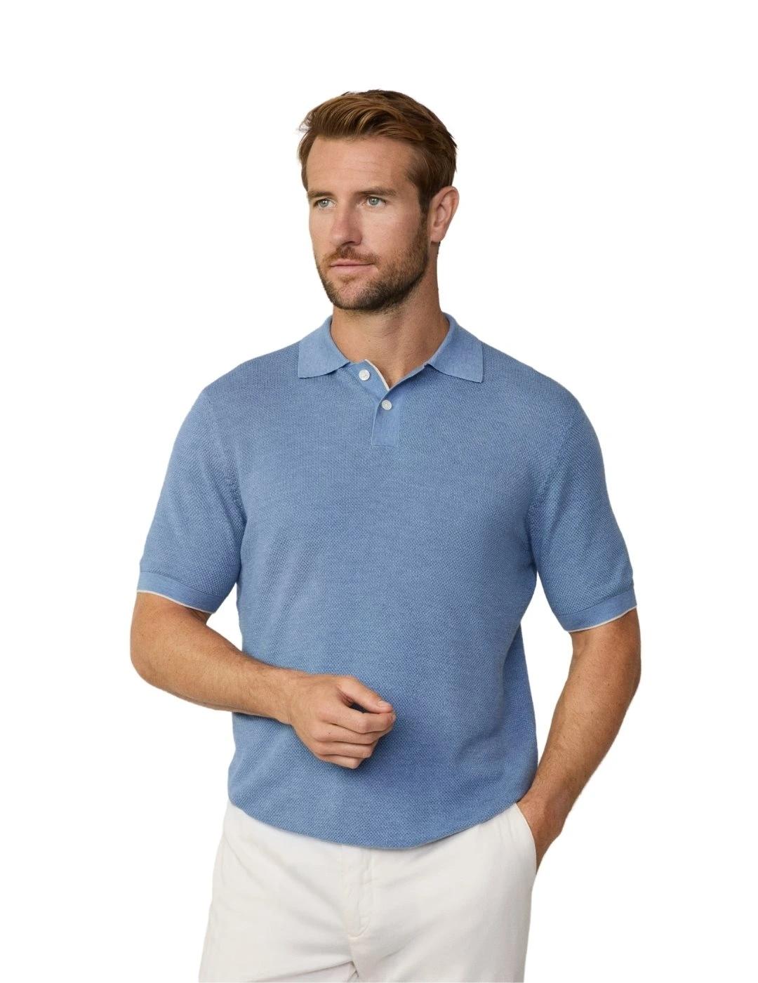 Hackett Polo de punto Azul