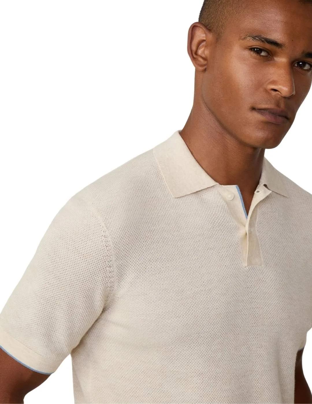 Hackett Polo de punto Beige