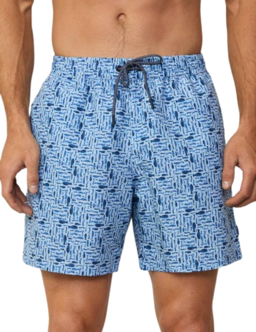 Hackett Bañador Azul verano estampado
