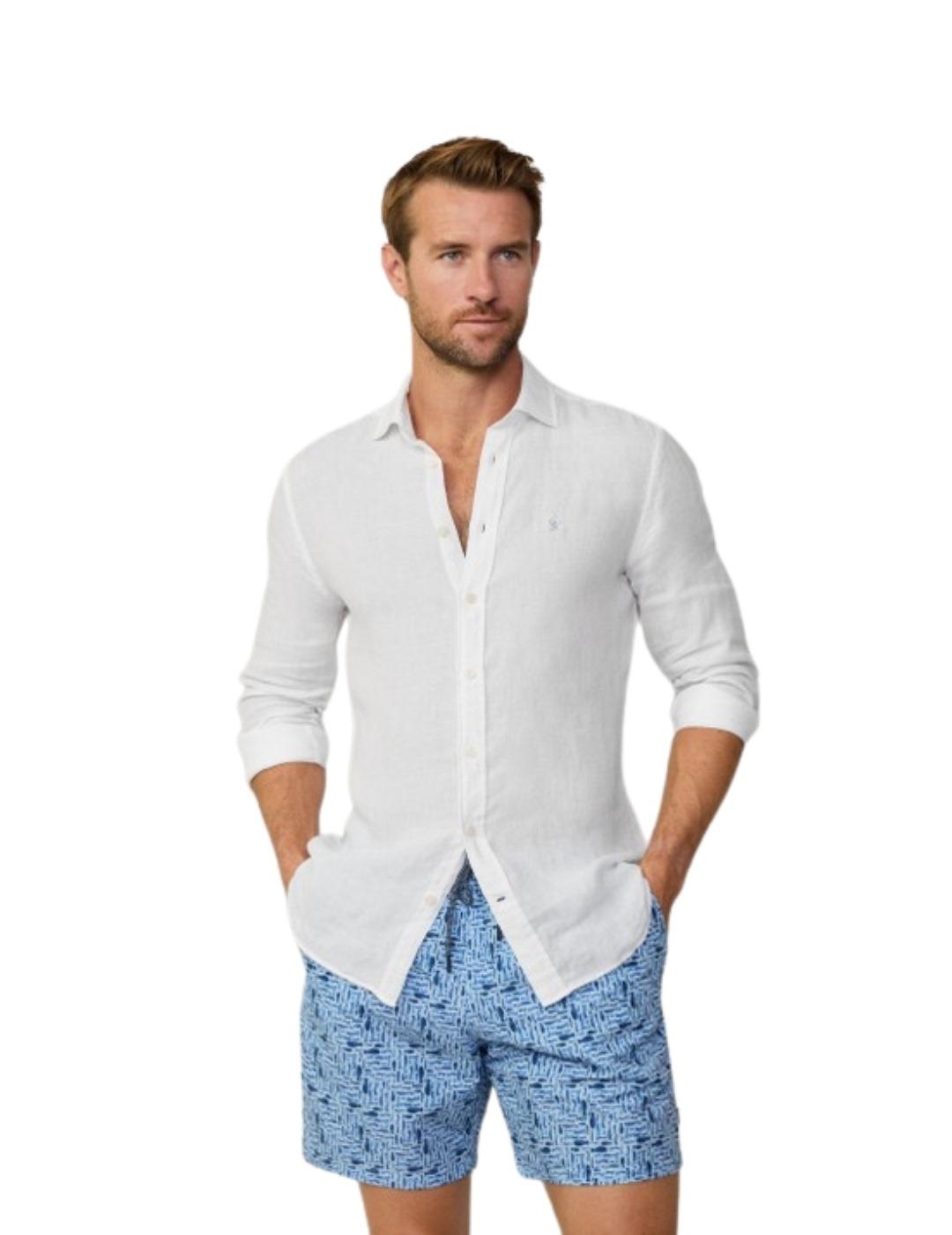 Hackett Bañador Azul verano estampado