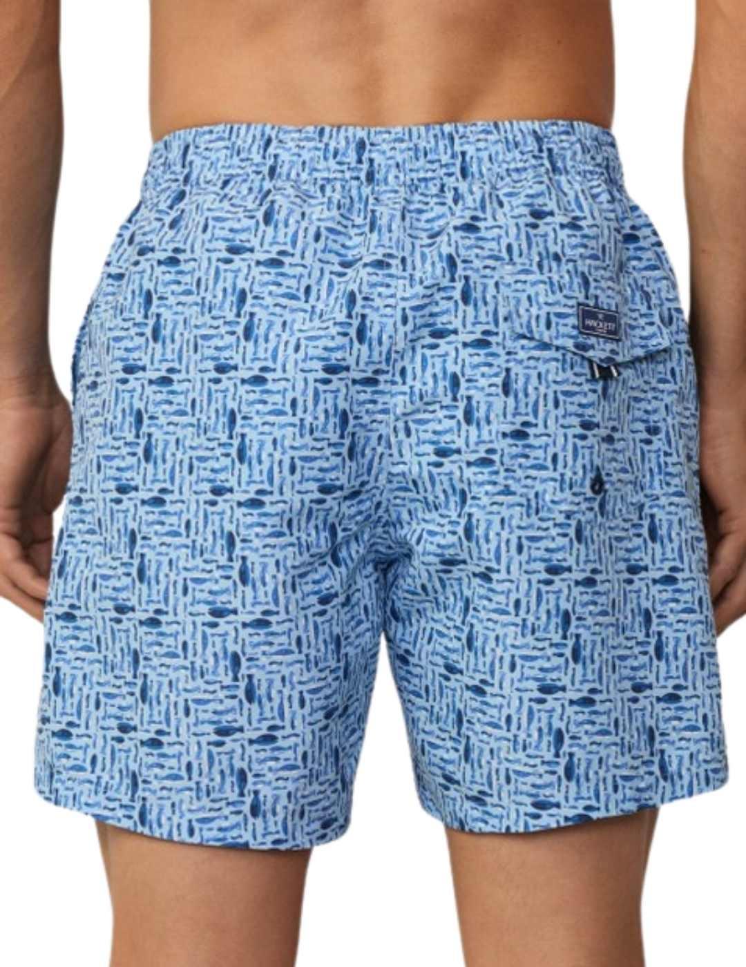Hackett Bañador Azul verano estampado