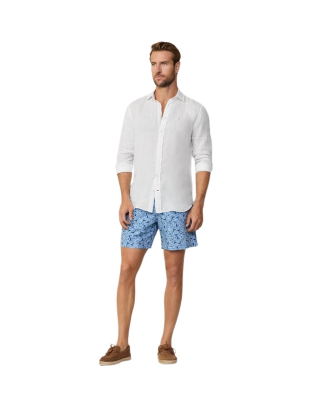 Hackett Bañador Azul verano estampado