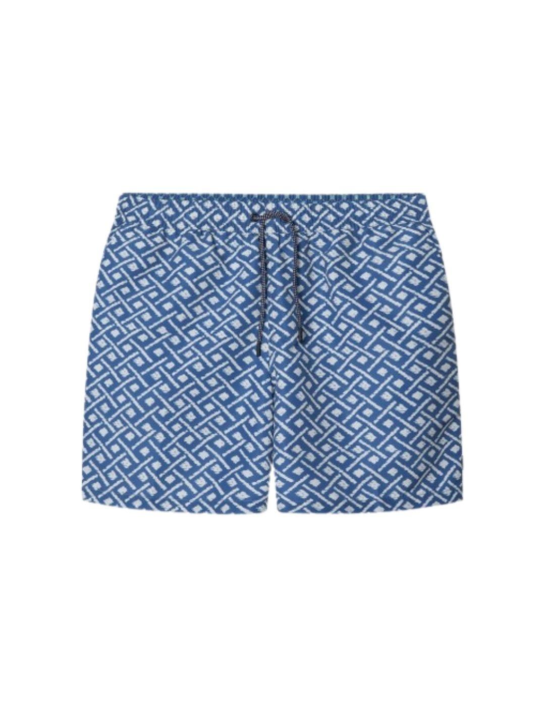 Hackett Bañador Azul estampado