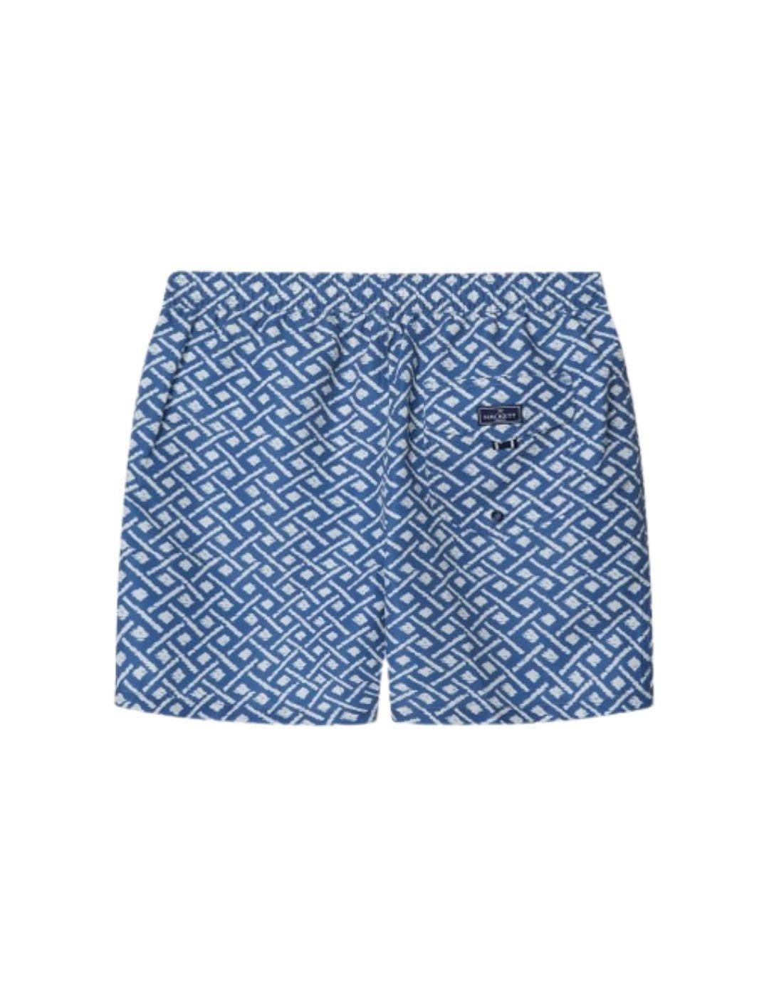 Hackett Bañador Azul estampado