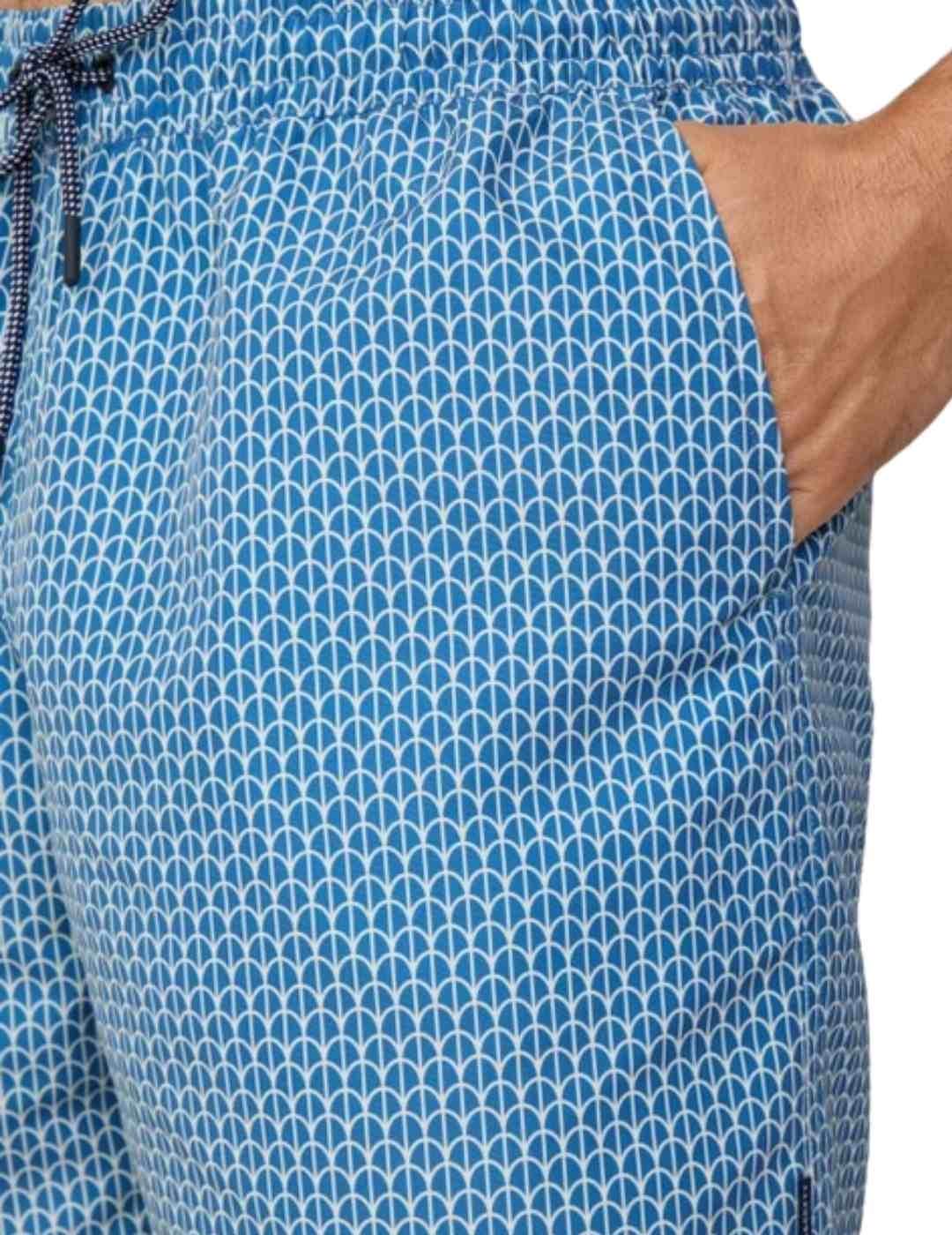 Hackett Bañador Azul estampado