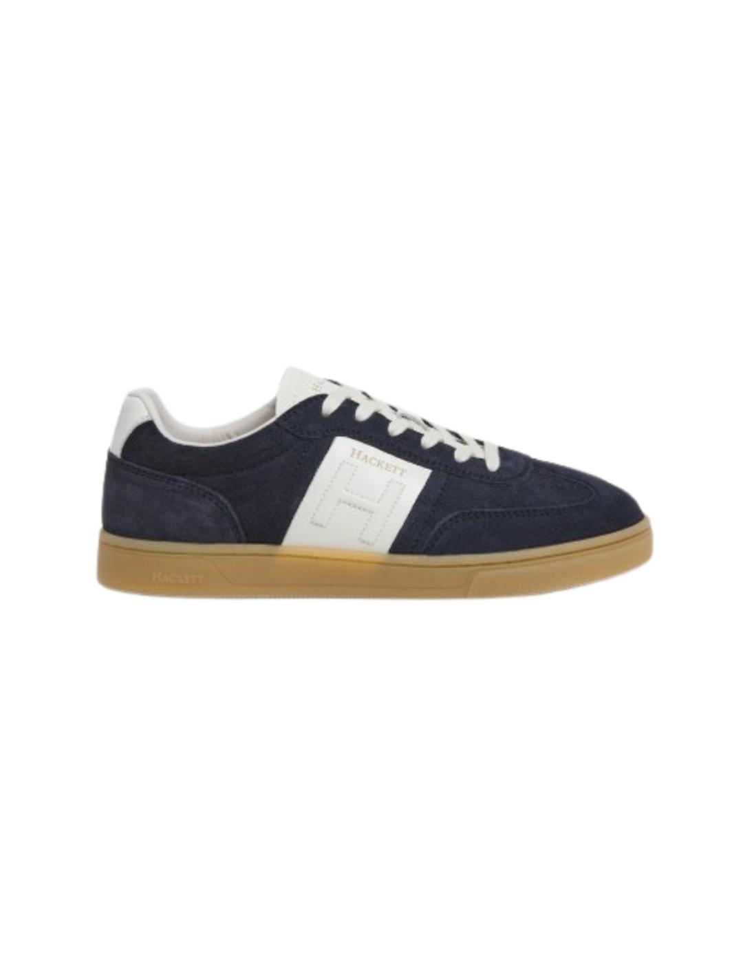 Hackett Zapatillas Azul marino raya blanca