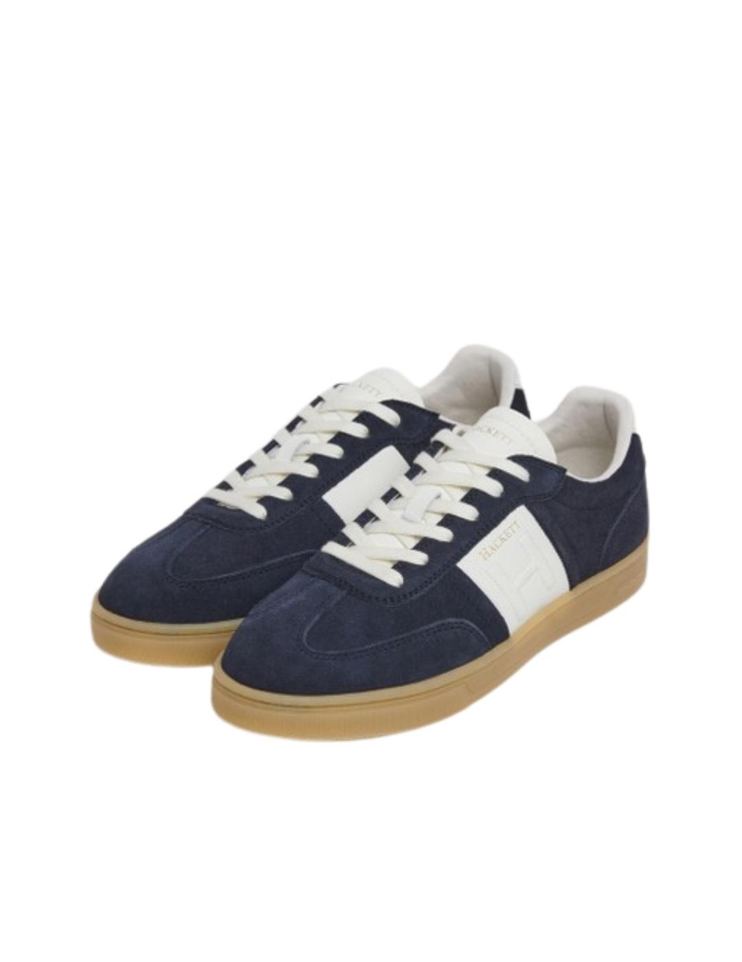 Hackett Zapatillas Azul marino raya blanca