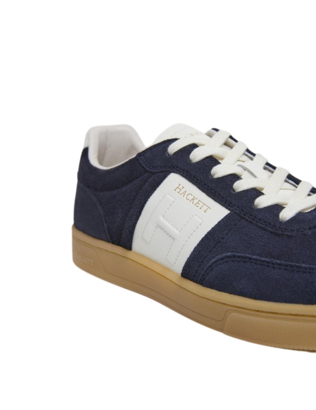 Hackett Zapatillas Azul marino raya blanca