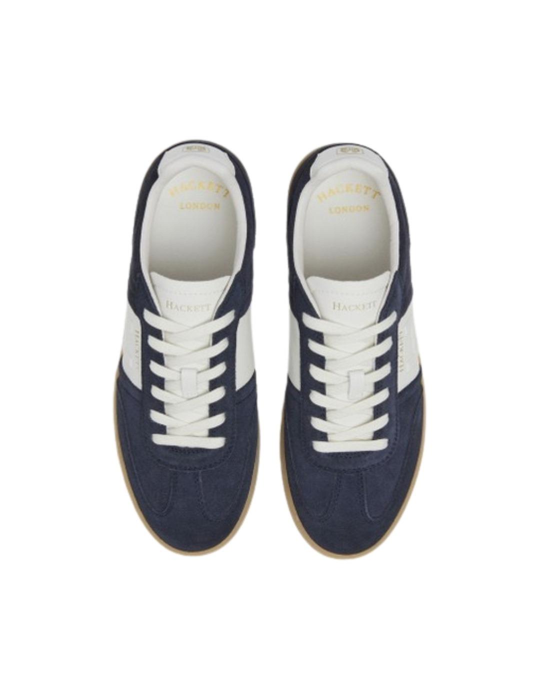 Hackett Zapatillas Azul marino raya blanca