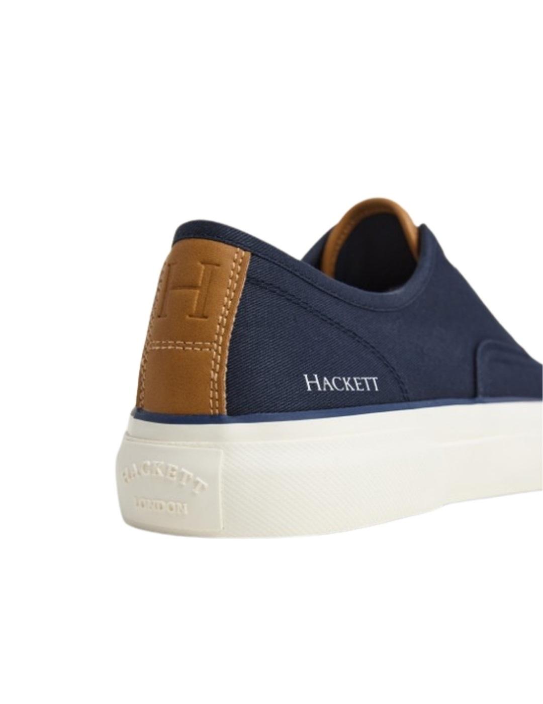 Hackett Zapatillas Azul marino suela blanca